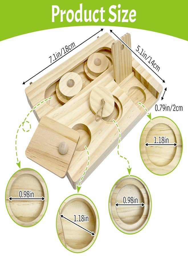 هامليدي ألعاب هاميليدي الخشبية للبحث عن الطعام، ألعاب ألغاز تفاعلية للببغاء، ألعاب معلقة لإثراء حياة الطيور، ملحقات قفص تغذية بطيئة للطيور، مناسبة للببغاء الصغير، الكوكاتيل، طيور الحب، الكونيور، والكناري. - Image 2